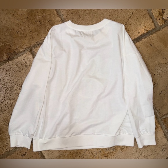 Game Day Letter Long Sleeve Sweatshirt  by BiBi Clothing Oversized Small - Picture 4 of 6